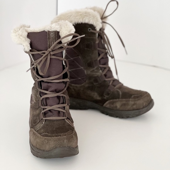 Columbia Ice Maiden ii Boots Brown Quilted Winter Snow Boots size 7 - Picture 3 of 9